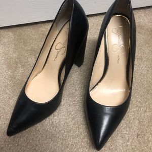 Jessica Simpson chunky heel pumps